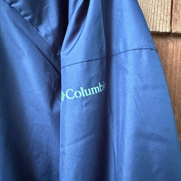 EUC Columbia Navy Blue Fleece Lined Zip Front Hooded Jacket in Women's XXL - Picture 5 of 9